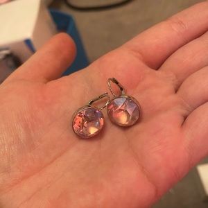 Swarovski pink Bella earrings